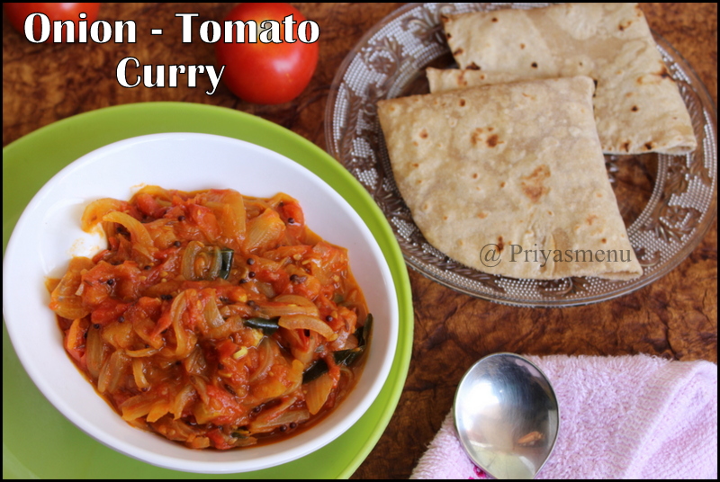 Priya's Menu Yum Yum Yummy food for Food lovers Onion Tomato Curry