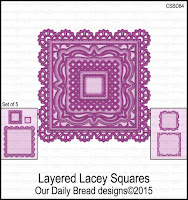 ODBD Custom Layered Lacey Squares Dies