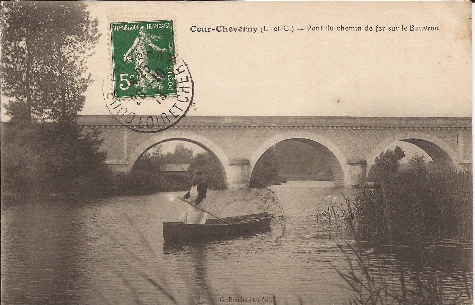Pont du chemin de fer sur le Beuvron - Cour-Cheverny