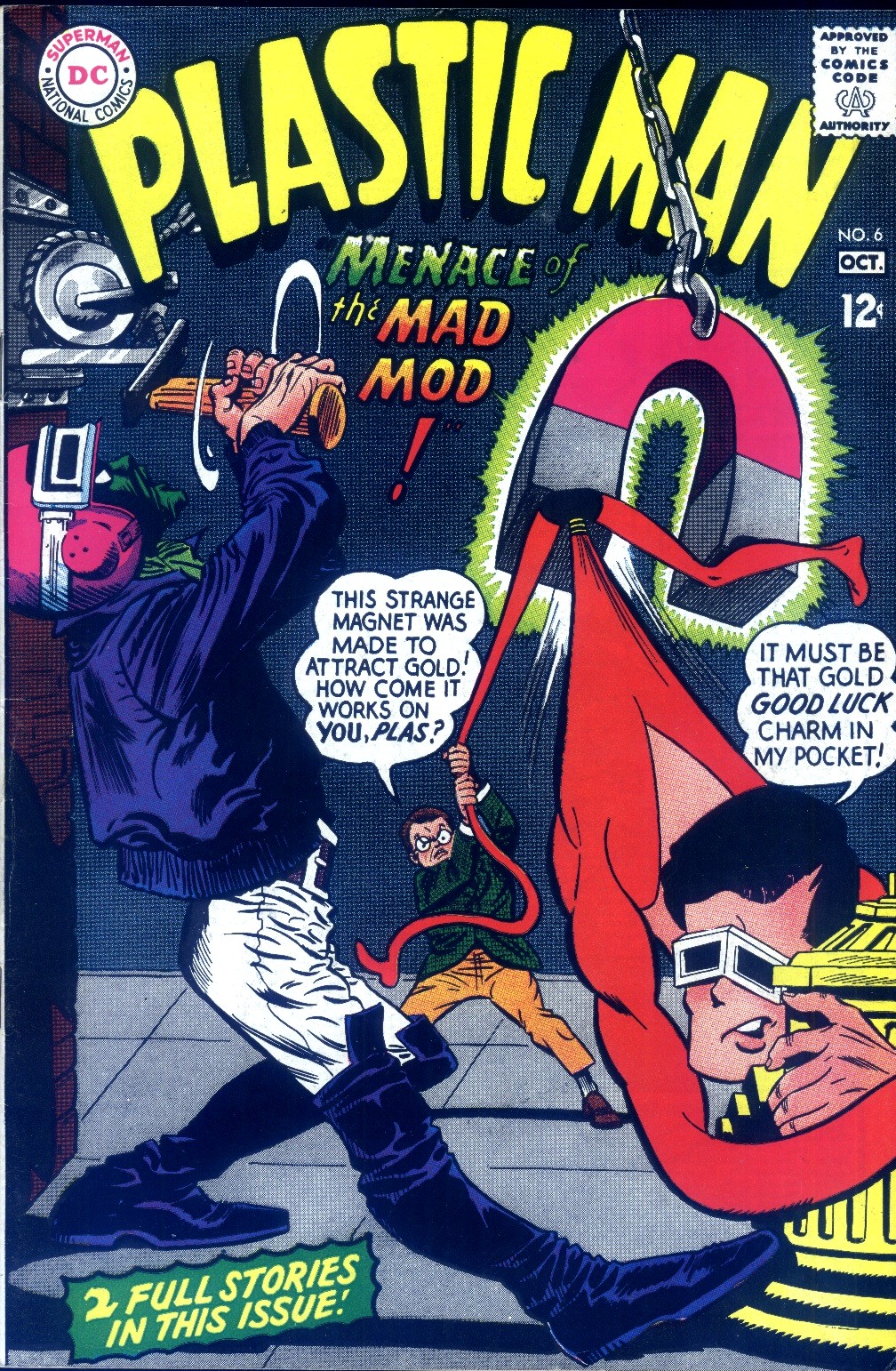 Read online Plastic Man (1966) comic -  Issue #6 - 1