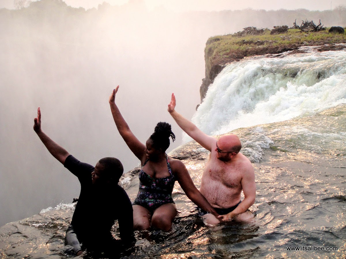 Victoria Falls | Dipping Into The Devil's Pool victoria falls pool | Devils Pool Victoria Falls and Livingstone Island Tour