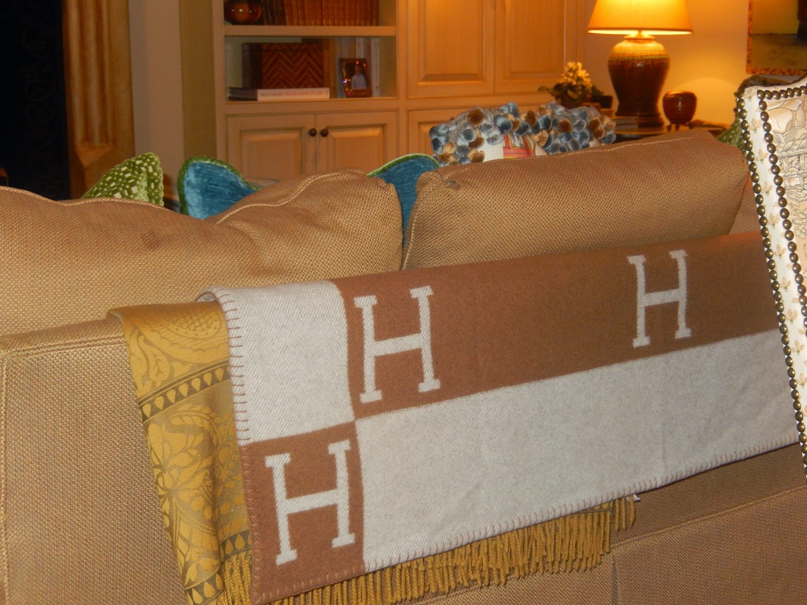 The French Tangerine hermes avalon blanket