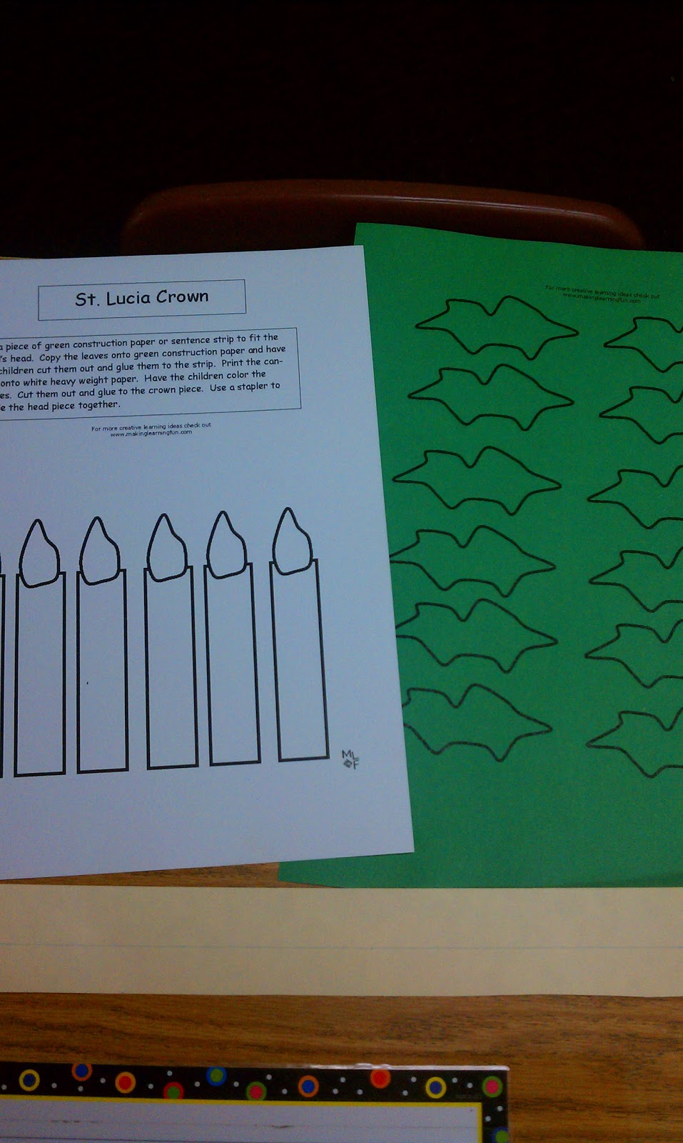 Savvy in Second St. Lucia Wreath Activity