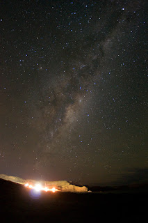 Noche estrellada en Puerto Pirámides Peninsula Valdes