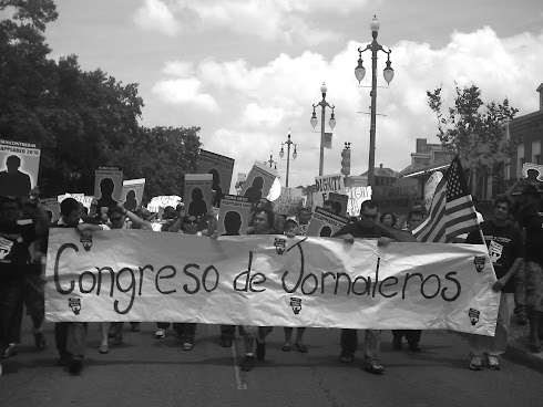 THE CONGRESS OF DAY LABORERS ON RAMPART STREET FOR MAY 1, 2011 MARCH
