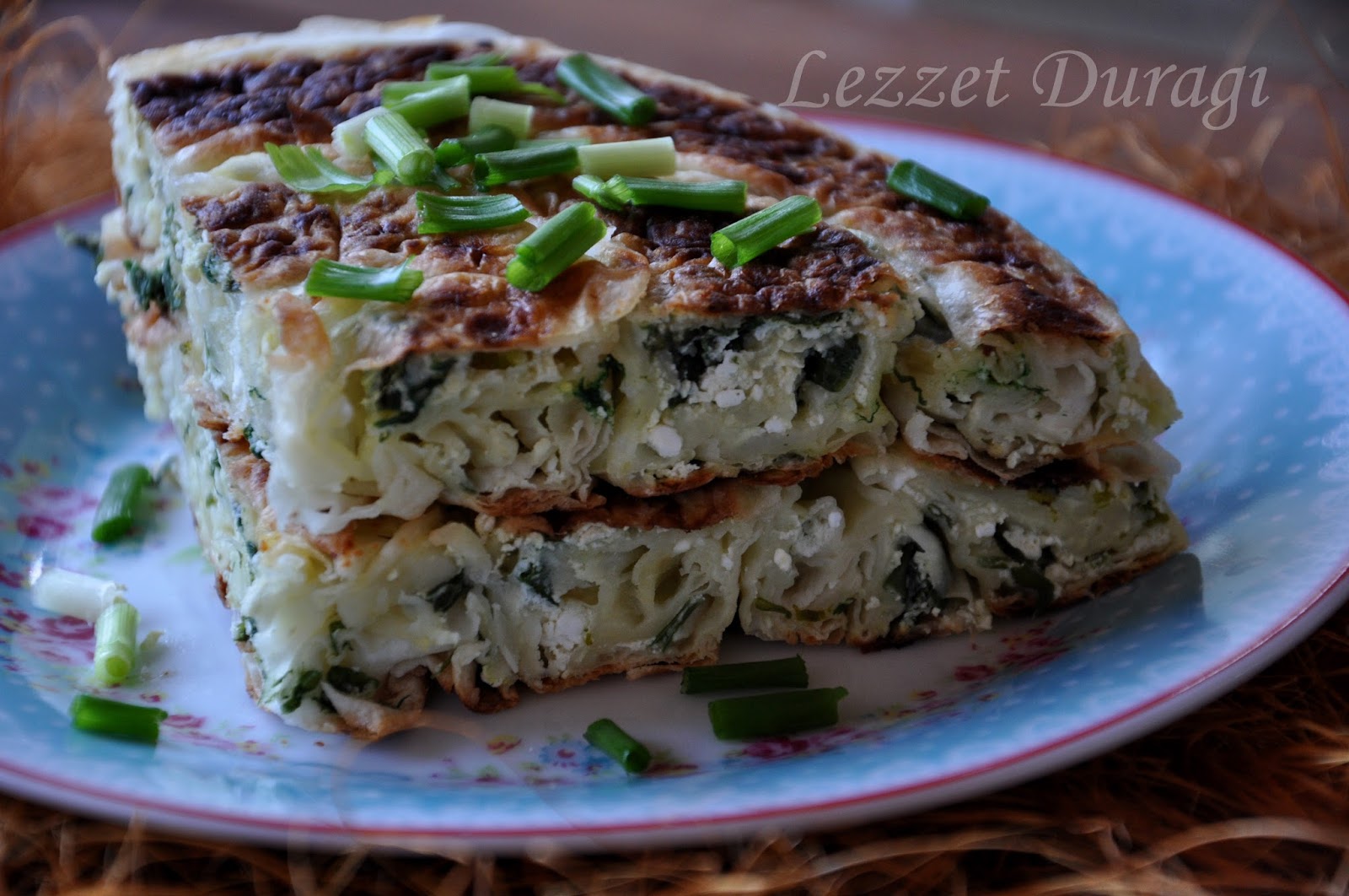 Lezzet Duragi Taze Soğanlı Tavada Börek