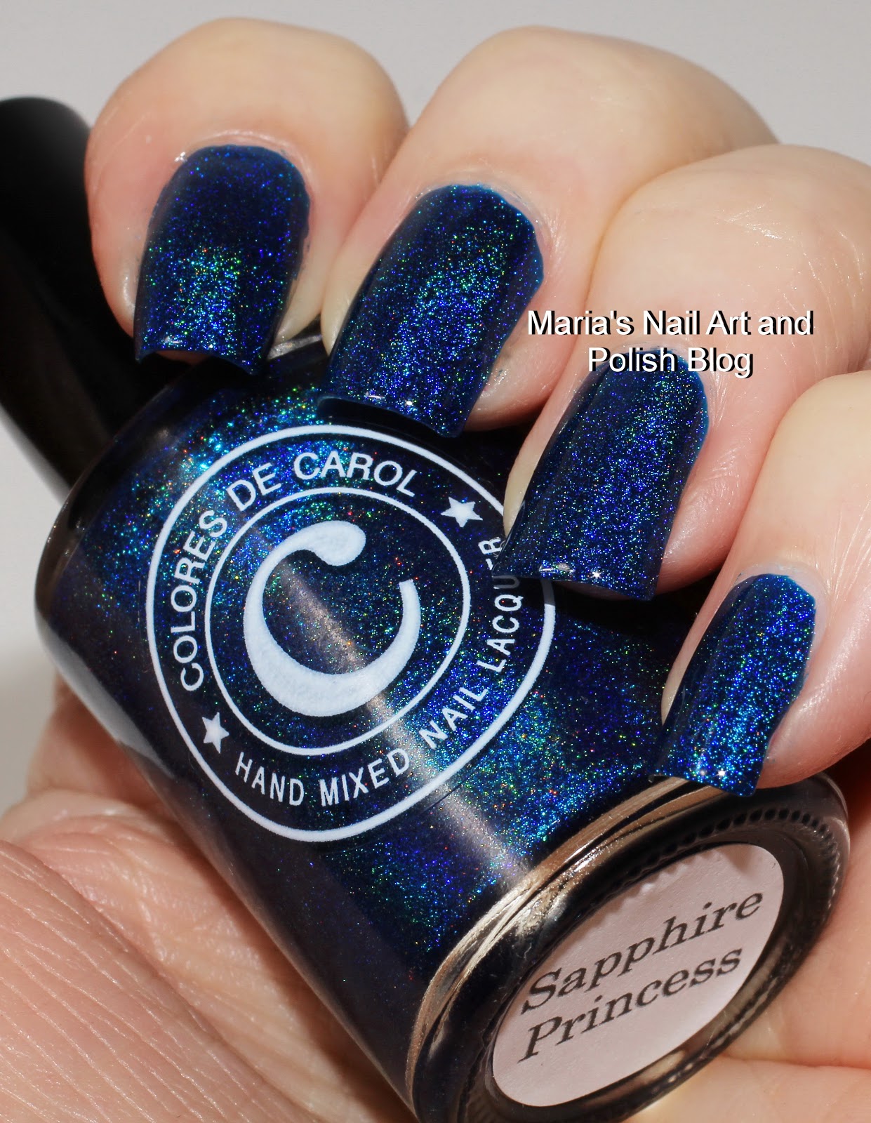 Marias Nail Art and Polish Blog Colores de Carol Sapphire Princess