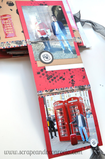 Mini álbum viaje Londres scrapbooking