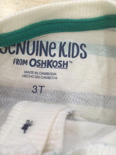 Áo thun Oshkosh bé trai xuất xịn made in cambodia. 