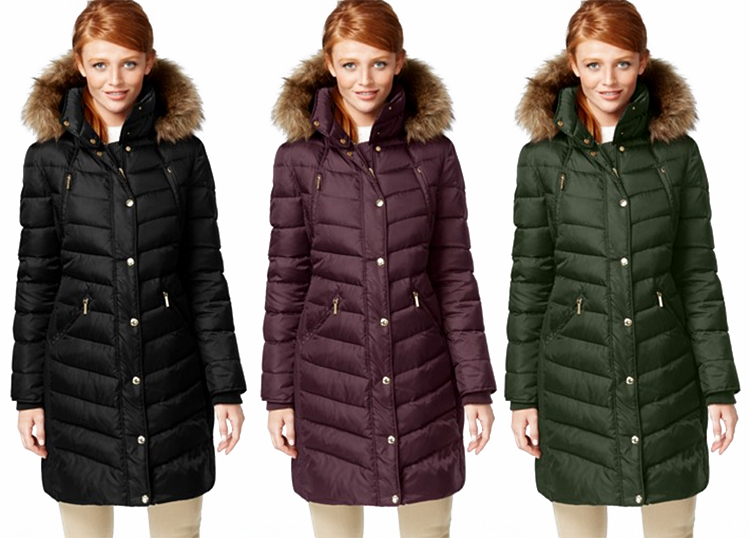 Michael Kors Faux-Fur-Trim Hooded Puffer Coat, Created For Macy's Reviews Coats  Jackets Women Macy's 