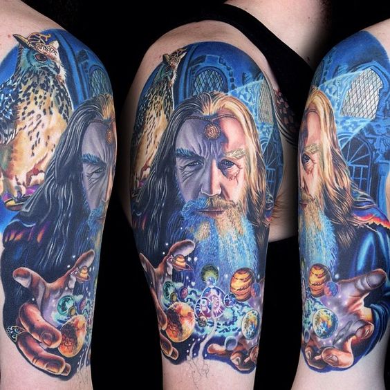 tatuaje de gandalf del señor de los anillos