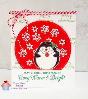 Kitty Bee designs digital stamp, Kitty bees designs Penguin holidays, cards by Ishani, handmade cards, Digi image coloring, holiday card