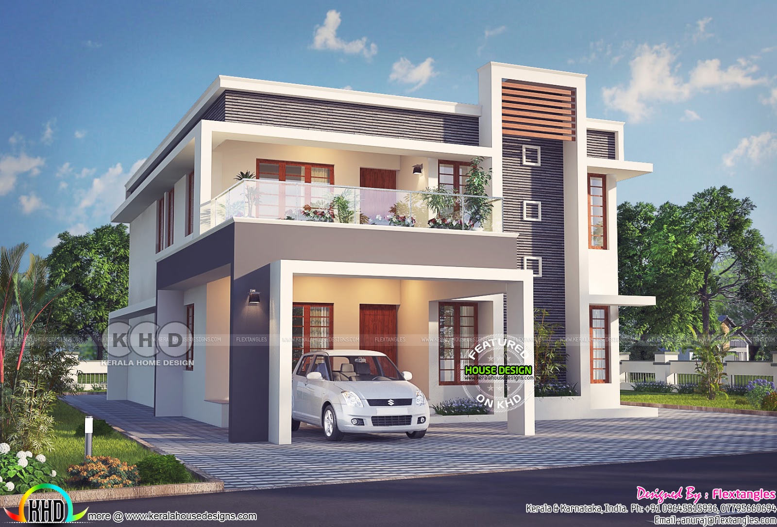 Excellent contemporary Kerala home design 2631 sq-ft - Kerala home