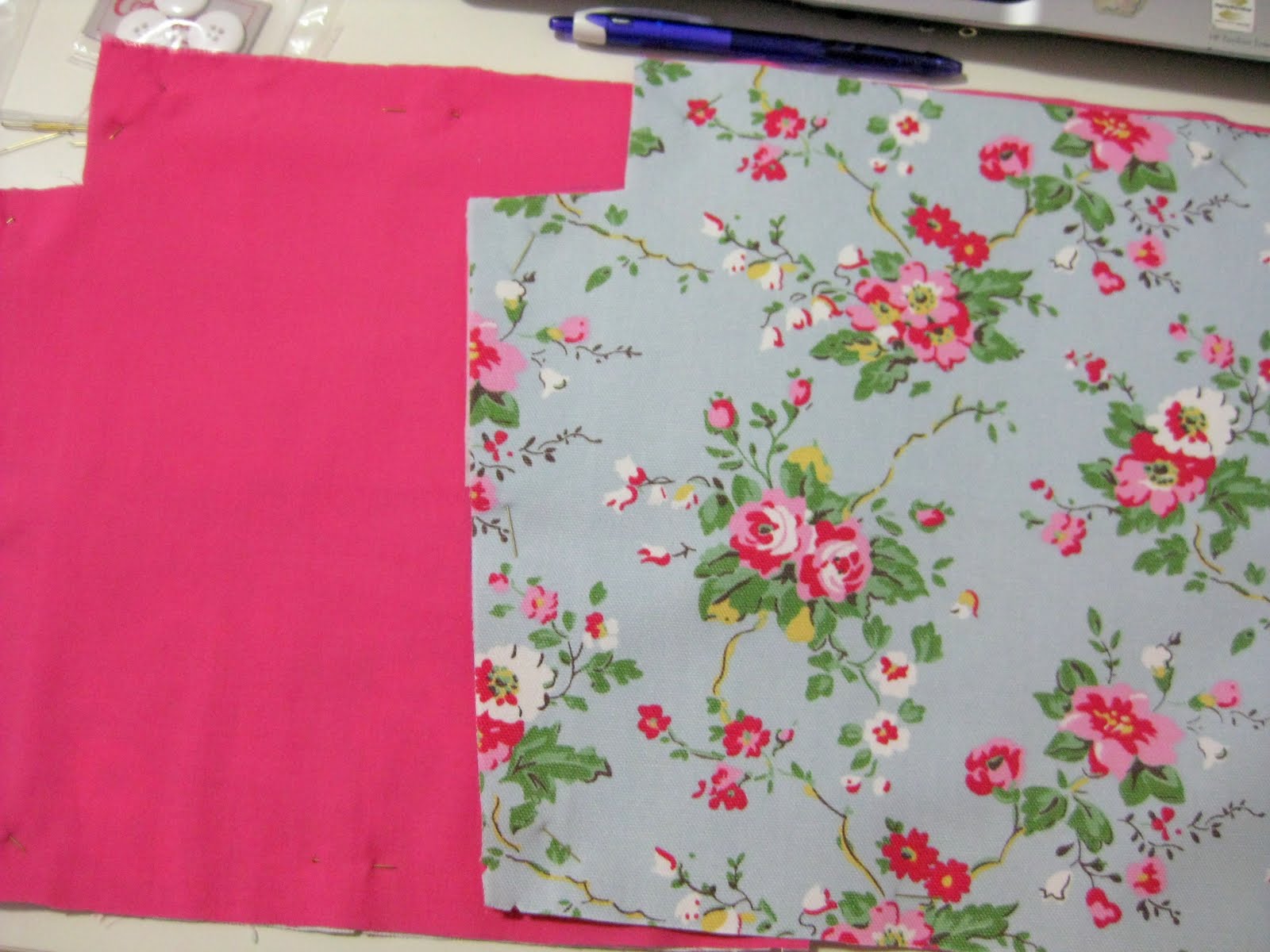 because she started knitting Sewn Cath Kidston Bag from Sew! Cath Kidston