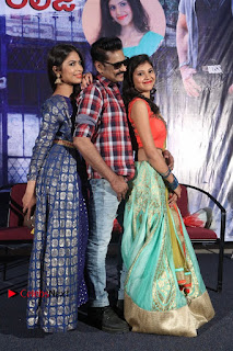 Haranath Policherla Mounika Nishi Ganda Pos at Tick Tock Telugu Movie Trailer Launch Event  0014