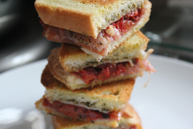 Italian-style grilled cheese sandwiches