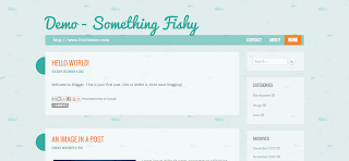 Something Fishy Blogger Template Free Download, Its Simple And Modern Something Fishy Blogger Template