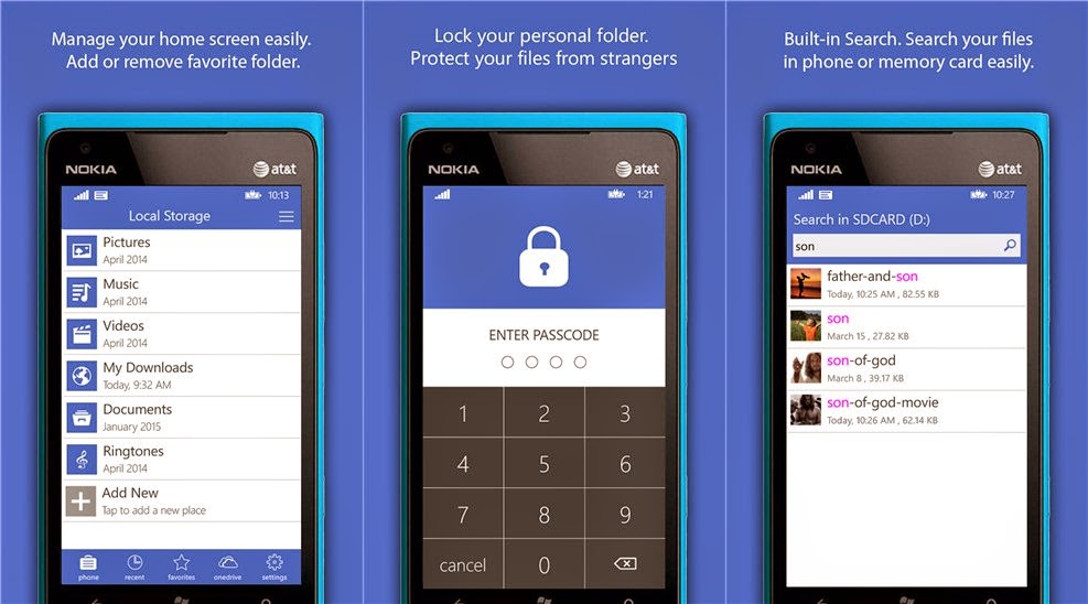 تطبيق مُدير الملفات Briefcase ل ويندوز فون احترف كمبيوتر