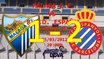 MÁLAGA C.F. 1- 2 R.C.D. ESPAÑOL