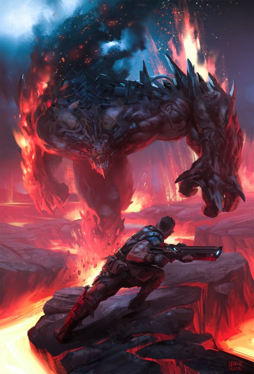 As sombrias ilustrações de ficção científica de Daryl Mandryk Daryl Mandryk artstation arte ilustrações ficção científica sombrio robôs futuristas alienígenas