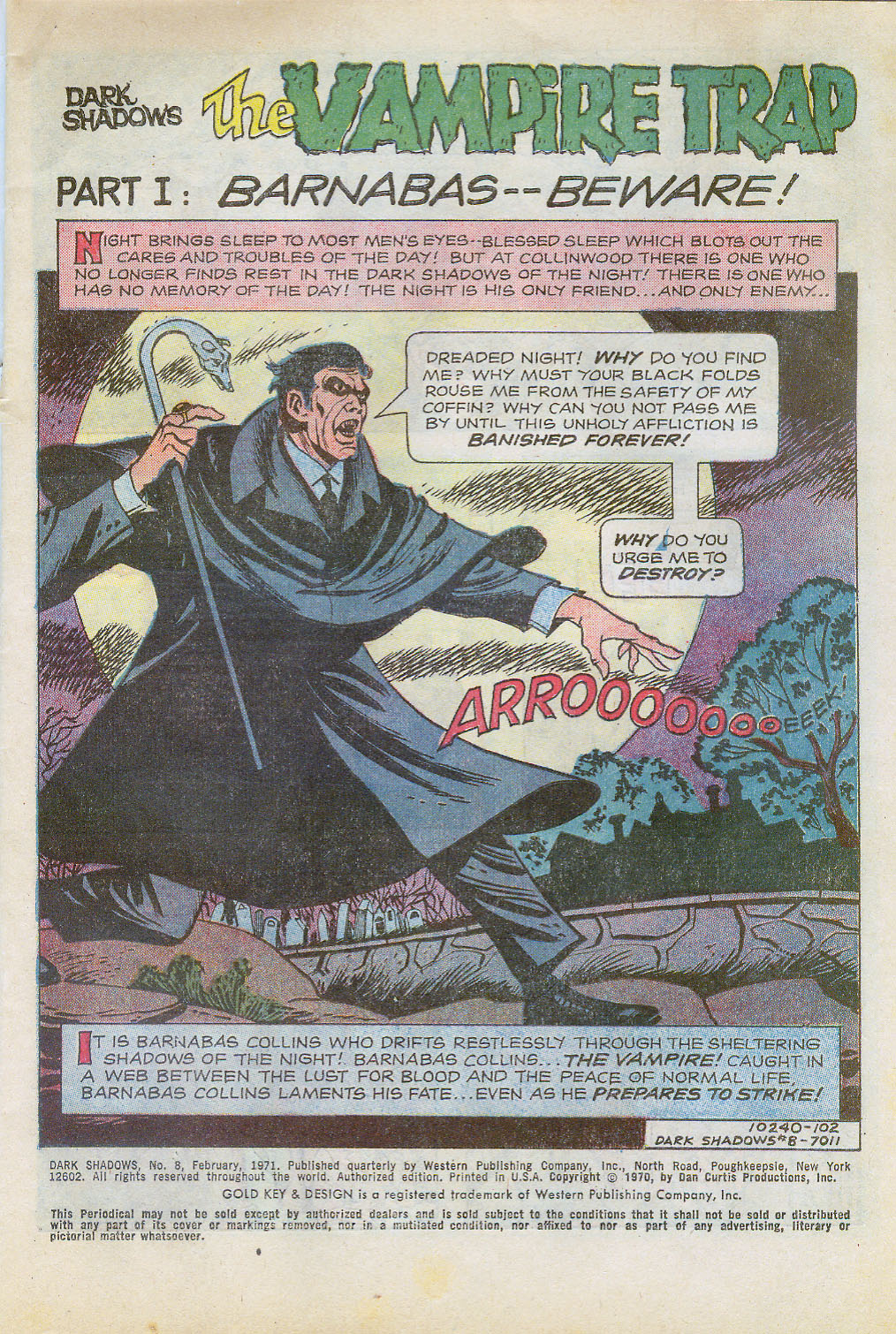 Read online Dark Shadows (1969) comic -  Issue #8 - 3