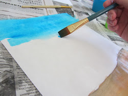 watercolor landscape easy tutorial lesson using painting paint sky blend pencil very line side sweeps slightly brush across wet colors