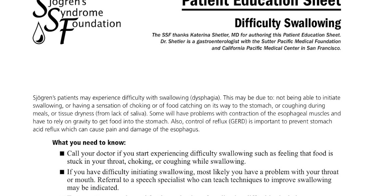 Difficulty Swallowing And Food Doe Not Taste Good Difficulty Swallowing And Food Doe Not Taste Good