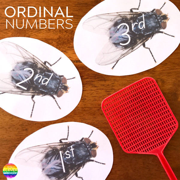 Making Learning Ordinal Numbers Fun - print out these ordinal number fly swat game cards to practice reading ordinal numbers | you clever monkey