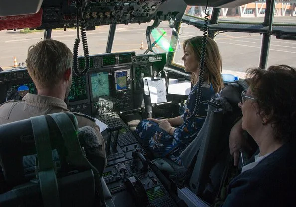 Crown Princess Mary wore floral dress at UNFPA, Danish C-130 cargo airplanes at MINUSMA in Mali