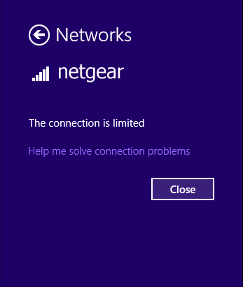 limited connectivity problem