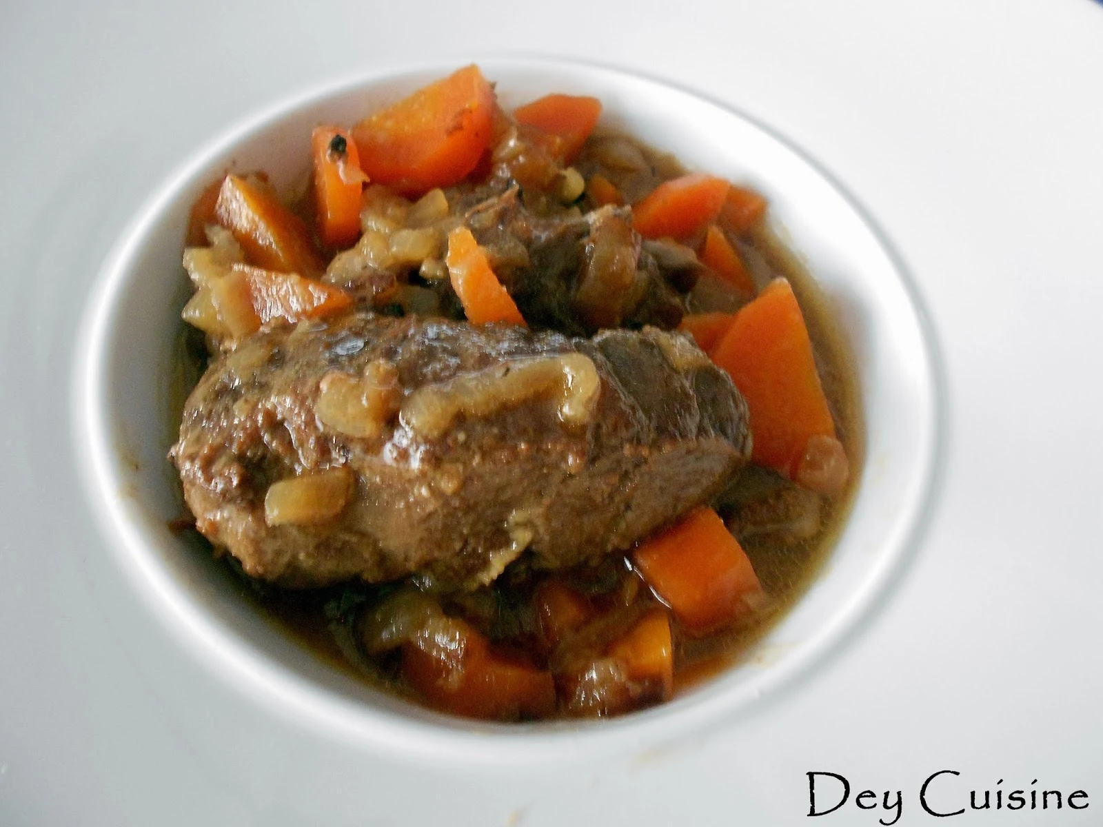 Dey cuisine: Joues de porc confites au cidre