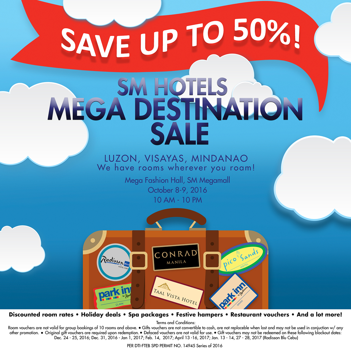 Get up to 50 Discount on Room Packages at SM Hotels' Mega Destination
