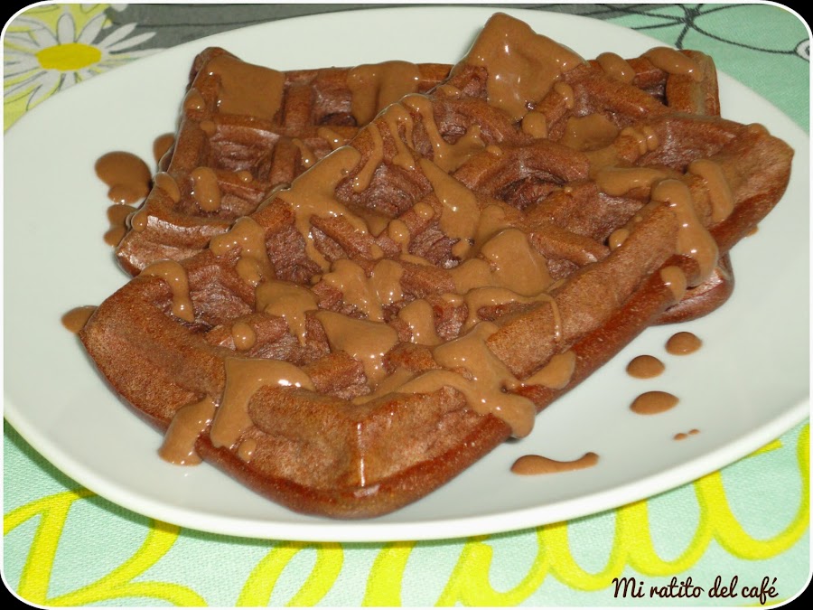 Gofres de chocolate