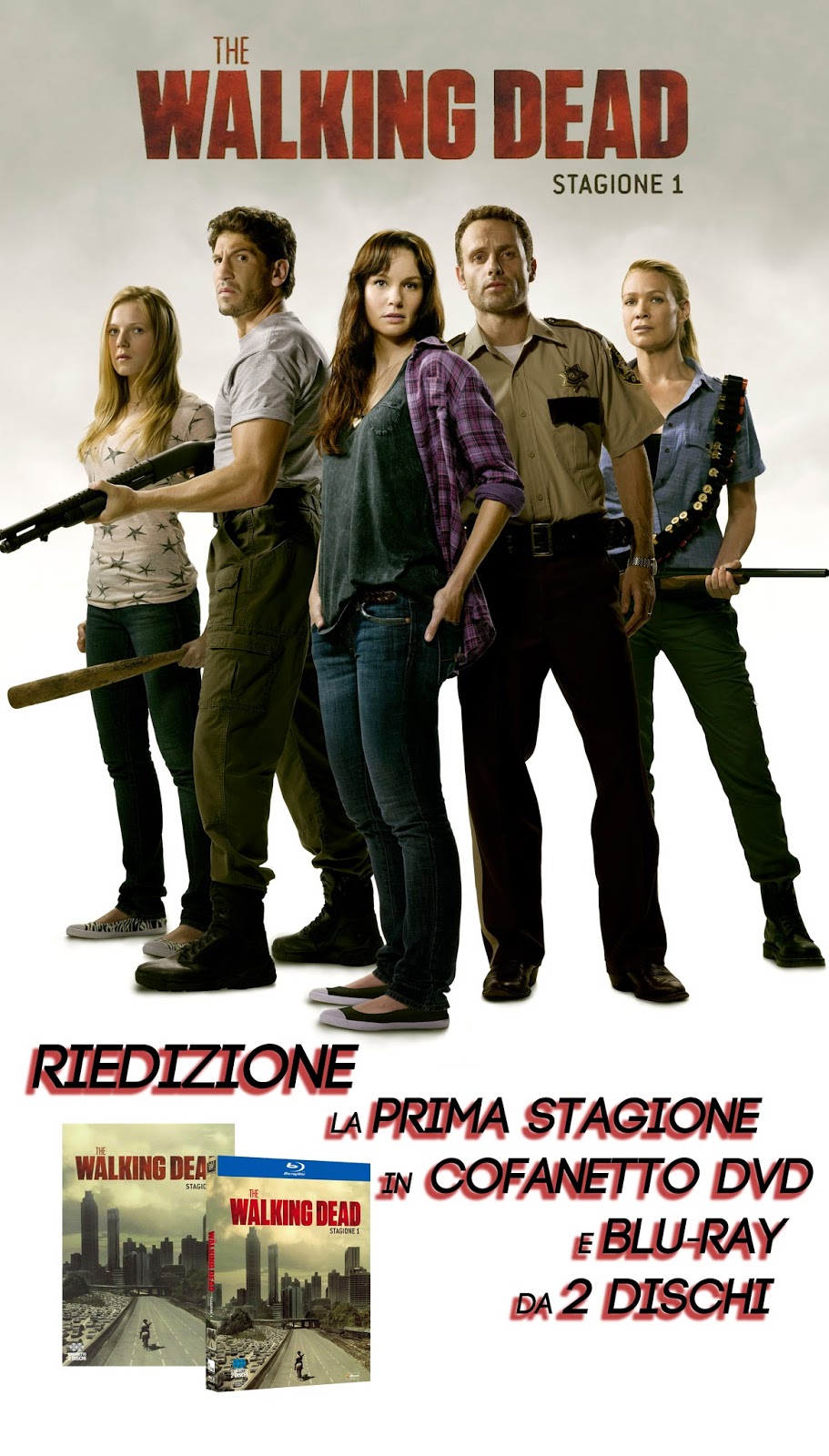 Bluray & Dvd Italia Serie Tv The Walking Dead, Prima Stagione. Riedizione in Blu Bluray & Dvd Italia Serie Tv The Walking Dead, Prima Stagione. Riedizione in Blu