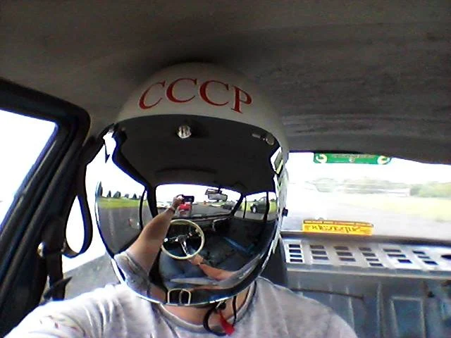 So, the CCCP Bubblevisor helmet went drag-racing...