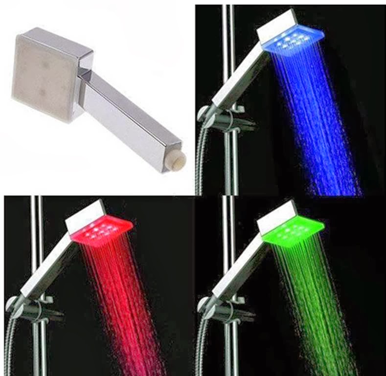 REGALOS Y GADGETS ORIGINALES Y BARATOS: Grifo ducha luz LED multicolor