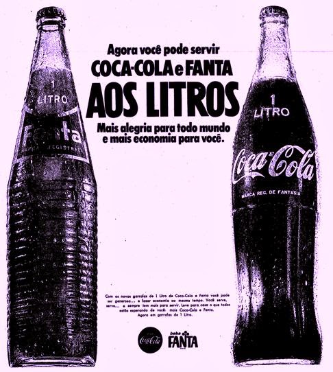 Em 1970, com o aumento do consumo de refrigerantes, surgiu a Coca-Cola e Fanta de 1 Litro.