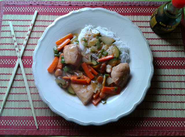 Una comida china hecha en casa