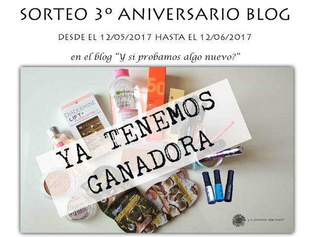 Ganadora sorteo 3º Aniversario del blog