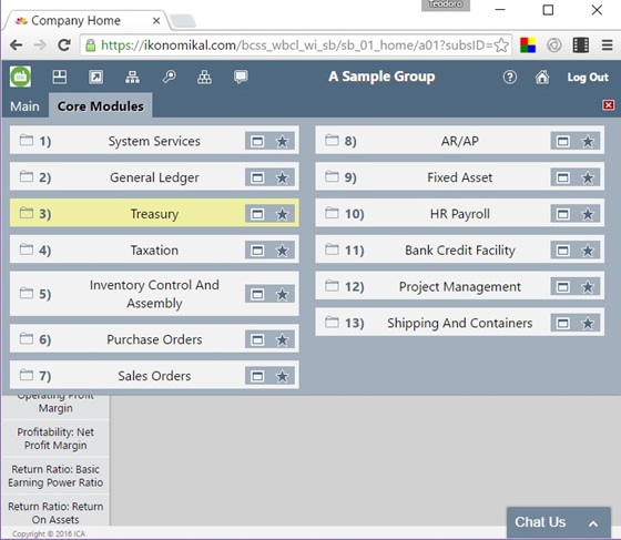 IKONOMIKAL: What are TREASURY MODULES OF IKONOMIKAL?