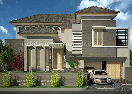 Contoh Desain Rumah Mewah 2 dan 1 Lantai  Model Rumah 