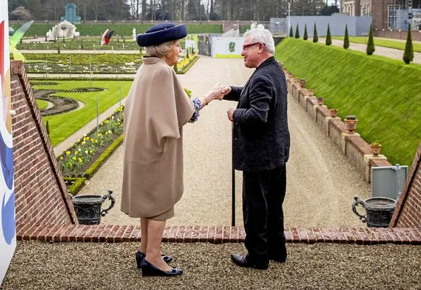 Dutch Princess Beatrix attended the opening of architect Daniel Libeskind's The Garden of Earthly Worries exhibition at Het Loo Palace