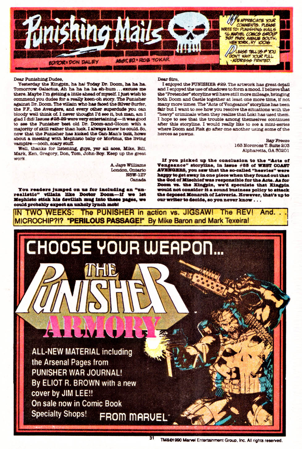 Read online The Punisher (1987) comic -  Issue #36 - Jigsaw Puzzle - 23
