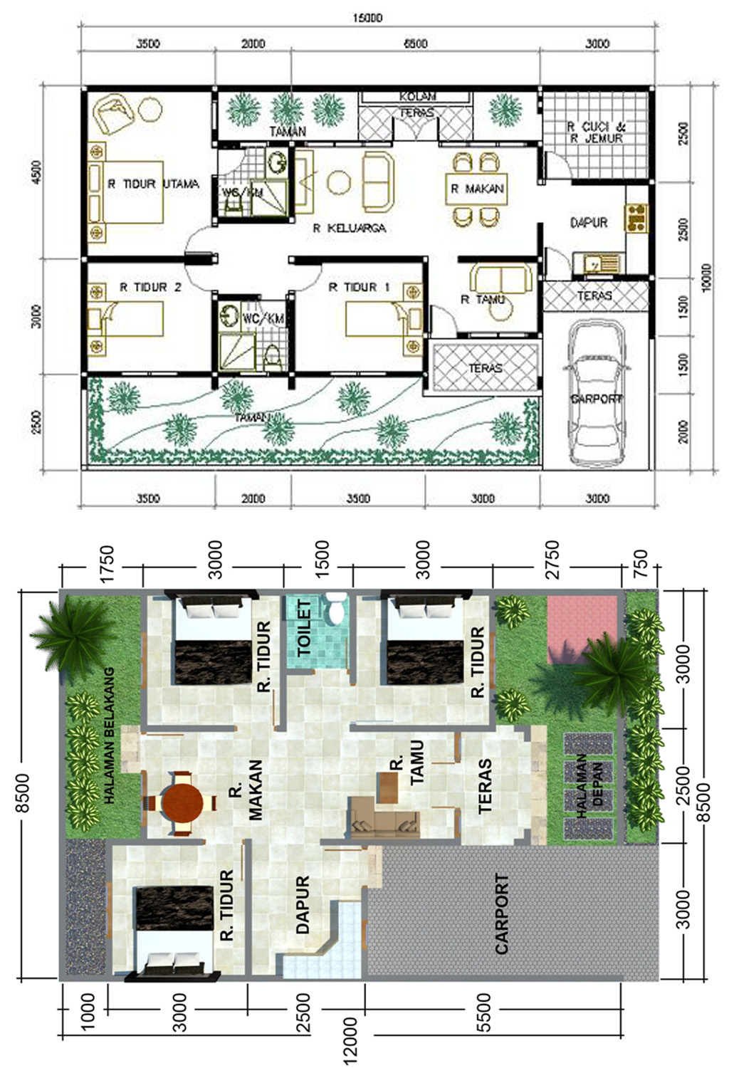 64 Desain Rumah Minimalis 3 Kamar | Desain Rumah Minimalis ...