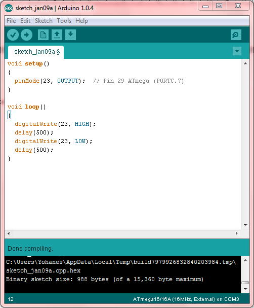 Embedded System Engineering: Programming ATmega16/16A with Arduino IDE