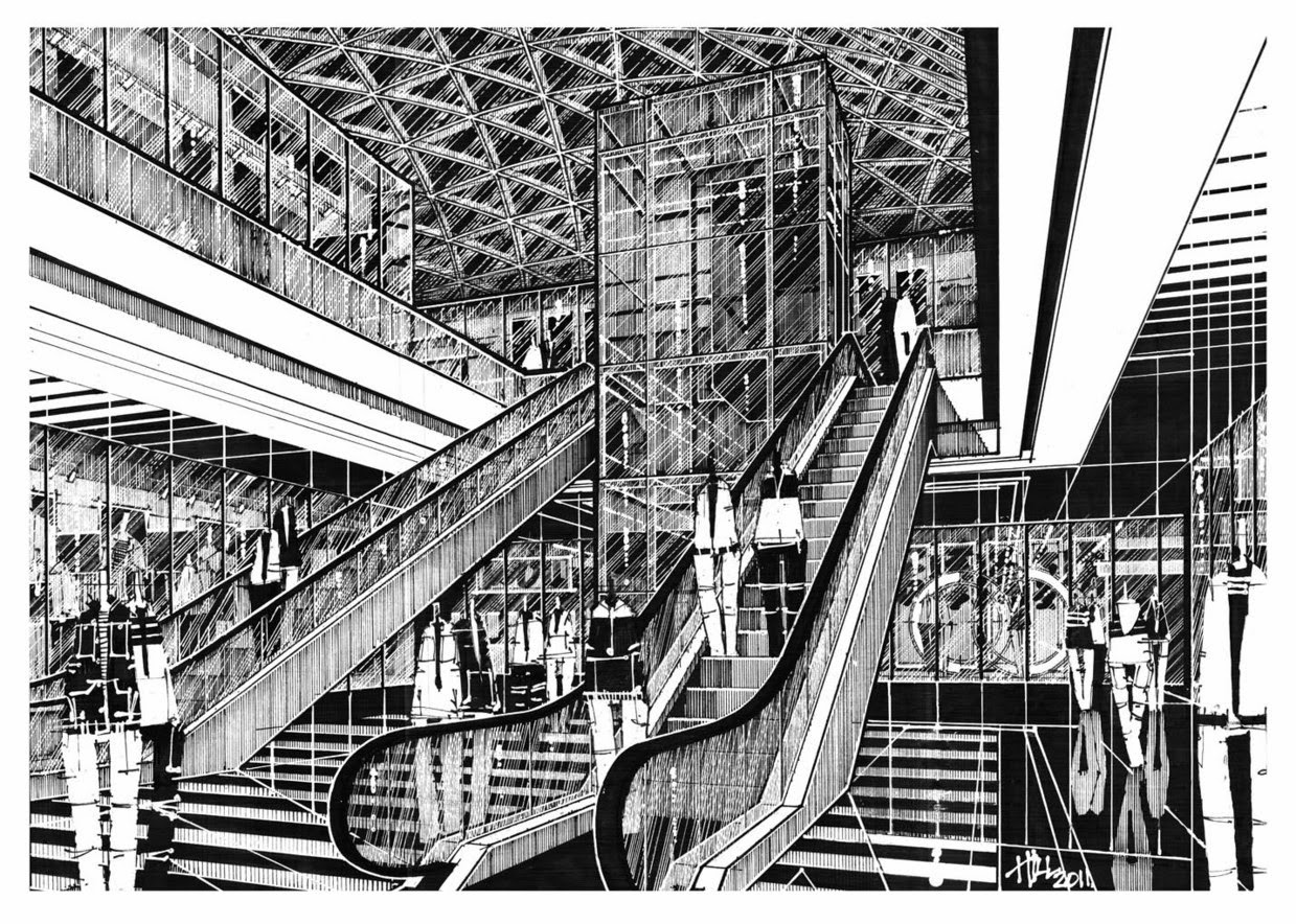 17-Paul-Hill-Pen-and-Ink-Architectural-Drawings-and-Sketches-www-designstack-co