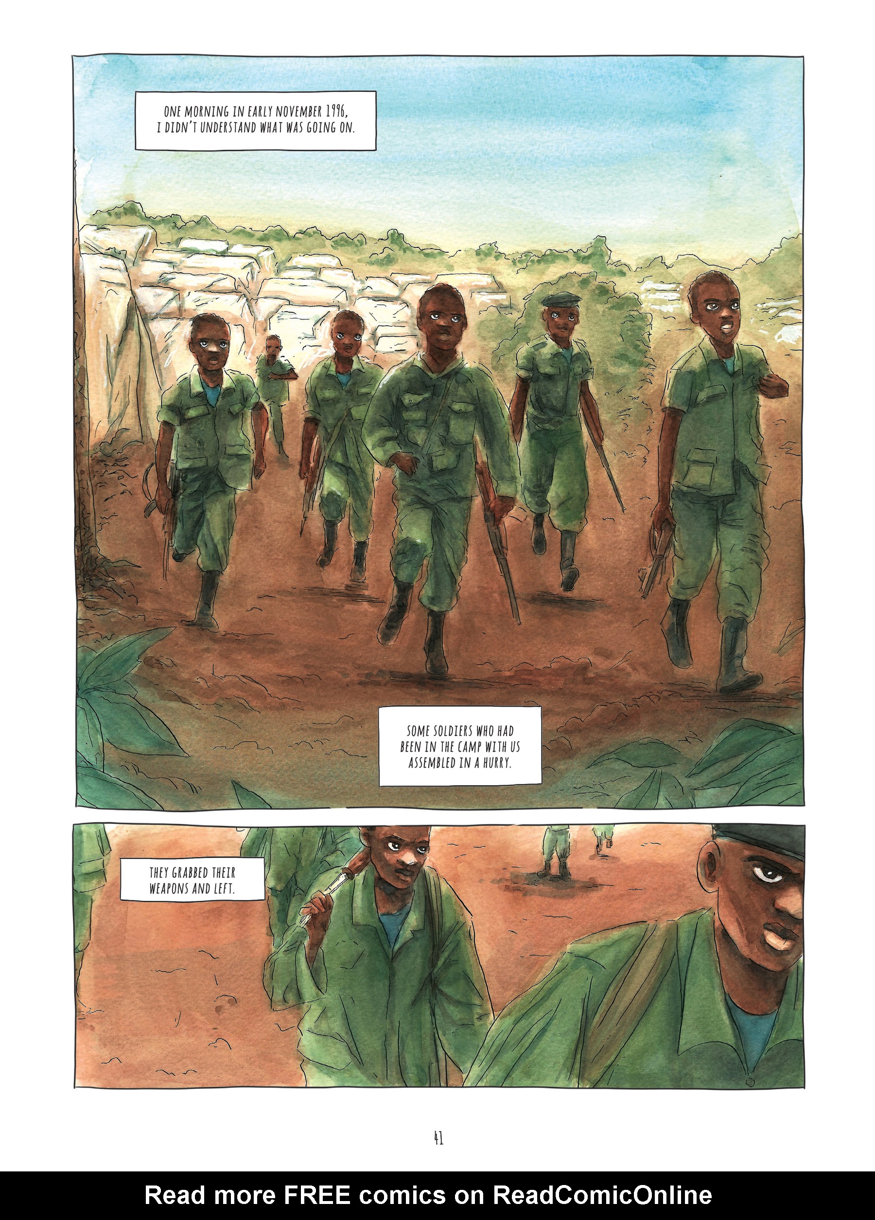 Read online Alice on the Run: One Child's Journey Through the Rwandan Civil War comic -  Issue # TPB - 40