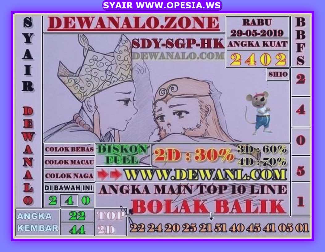Kode syair sgp hari rabu 29 Mei 2019 GOsyair SEDIA KODE SYAIR SGP ADA
