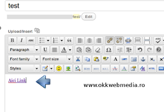 Editare sau adaugare link wordpress - OkkWebMedia