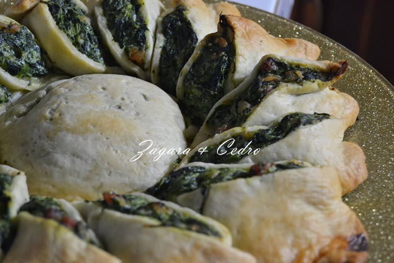 fiore di brisè con spinaci e ricotta